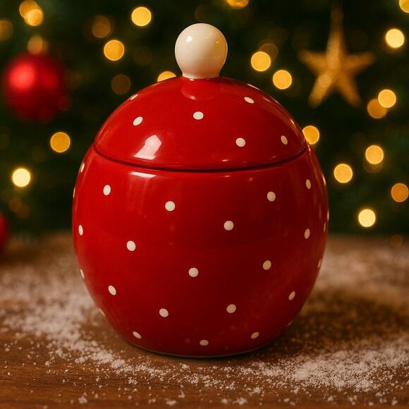 Thompson Ferrier Reindeer Christmas Holiday Ceramic Scented Candle Jar - Picture 2 of 6